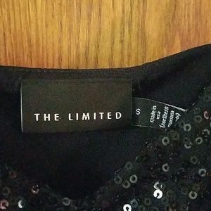 Black sequined dress cami